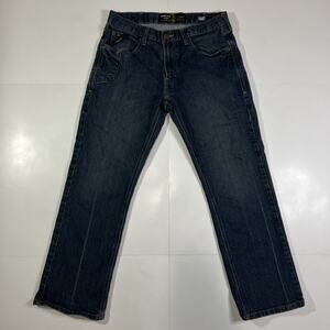 Ariat M5 Rebar Jeans Men's 33x30 Blue Straight Leg Dark Wash Denim Work Utility